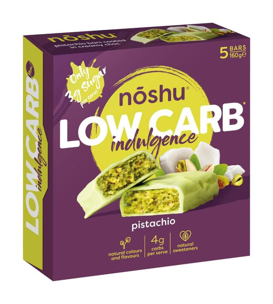 Noshu Low Carb Indulgence Pistachio Bars (160g, 5 pack)