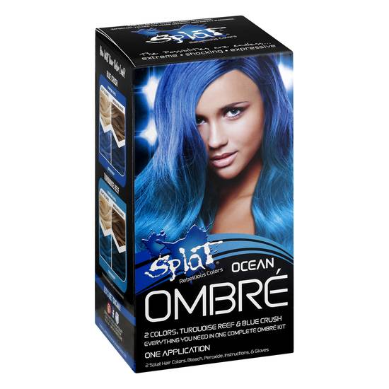 Splat Ocean Ombre Hair Color