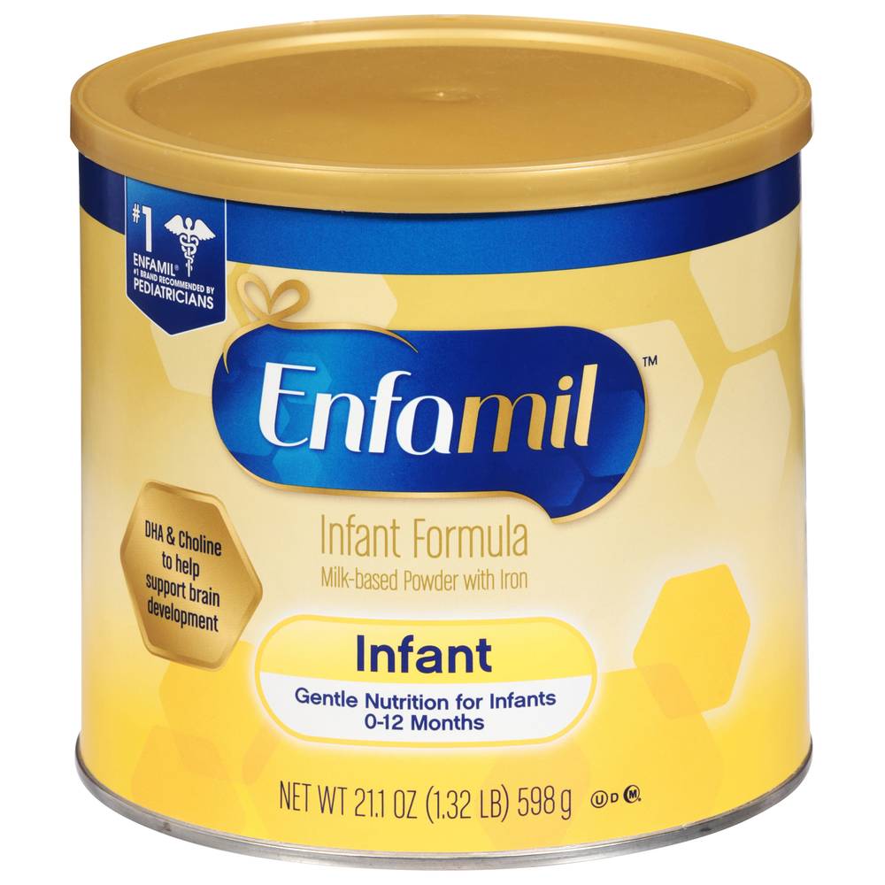 Enfamil Milk-Based With Iron 0-12m Infant Formula Powder Baby Food (1.32 lbs)