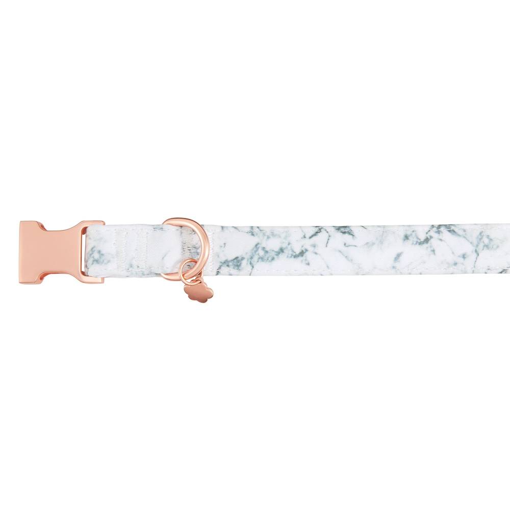 Top Paw Marble Neoprene Adjustable Dog Collar, X Small