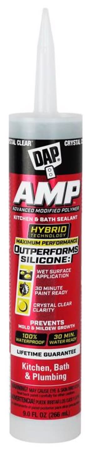 Dap Amp Crystal Clear Polymer Advanced Hybrid Caulk Sealant 9 Oz
