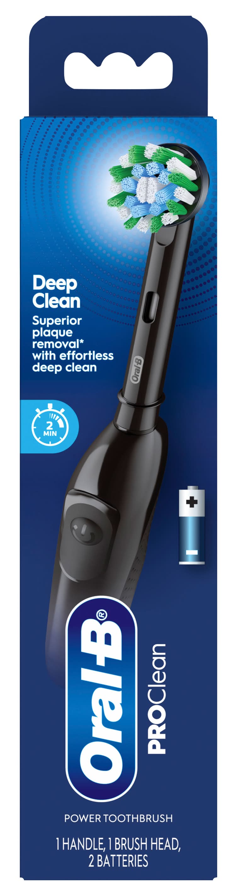 Oral-B Pro Clean Battery Powered Toothbrush, Black (4 ct)