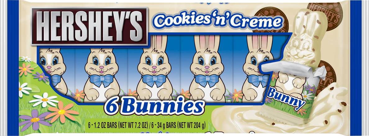 Hershey's Cookies 'N' Creme Bunnies Bars (6 ct)