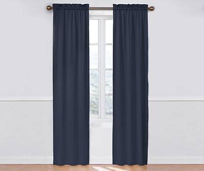Indigo Blue Thermal Curtain Panel Pair, (84")