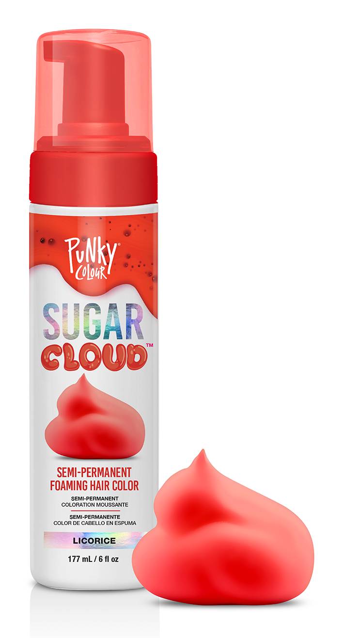 Sugar Cloud Semi-Permanent Foaming Hair Color Licorice (6, Licorice)