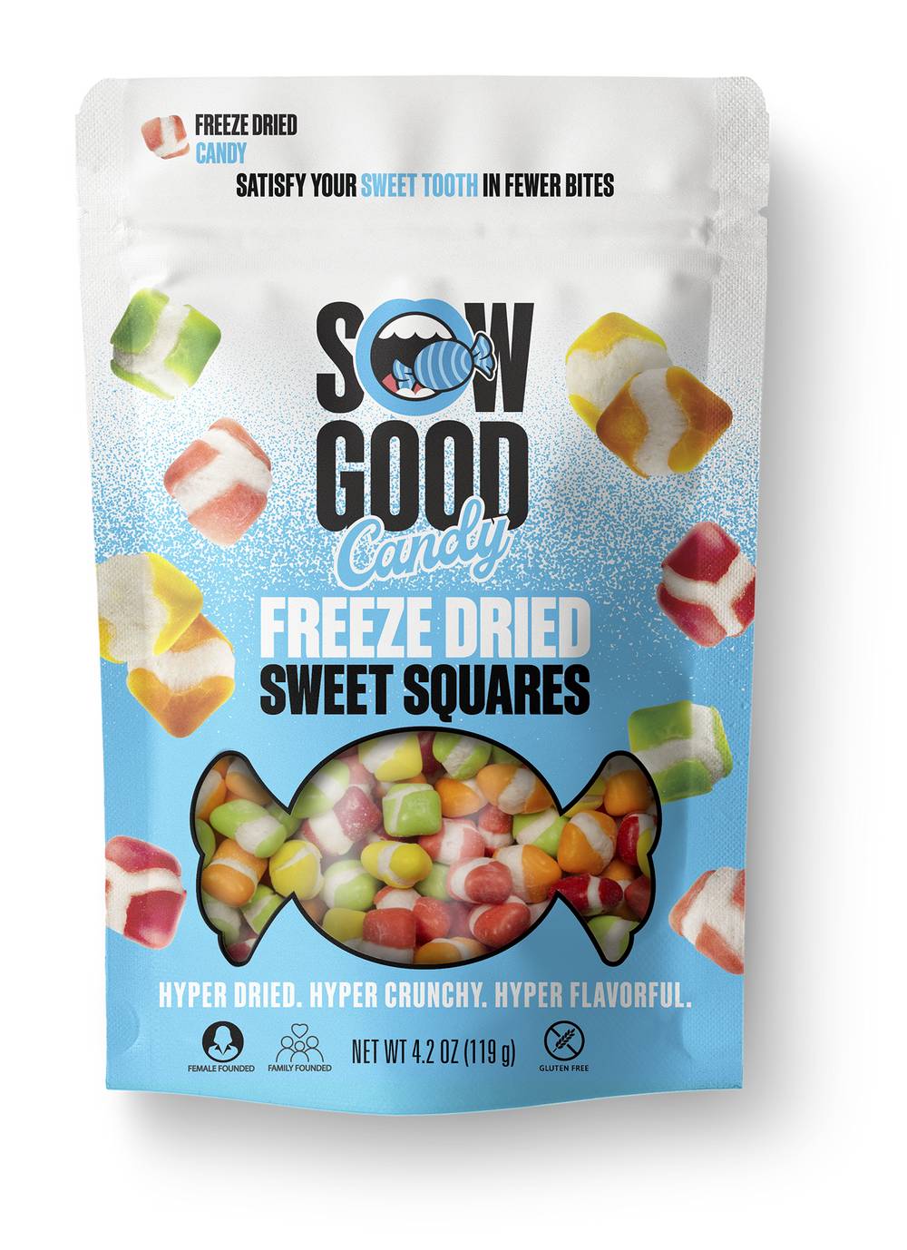 Sow Good Freeze Dried Sweet Squares Candy (4.2 oz)