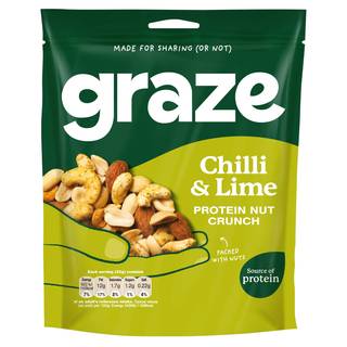 Graze Chilli & Lime Protein Nut Crunch 100g