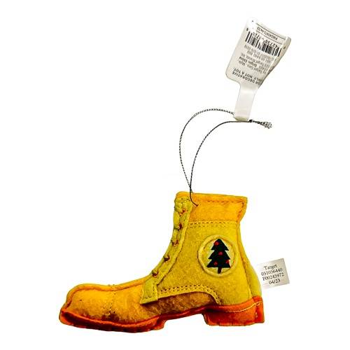 Fabric Hiking Boot Christmas Tree Ornament Yellow - Wondershop™