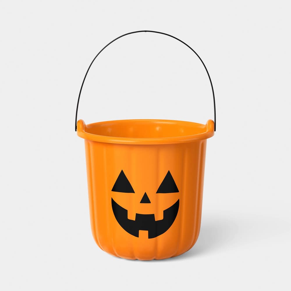 7.5" Halloween Trick or Treat Pail Orange - Hyde and EEK! Boutique™