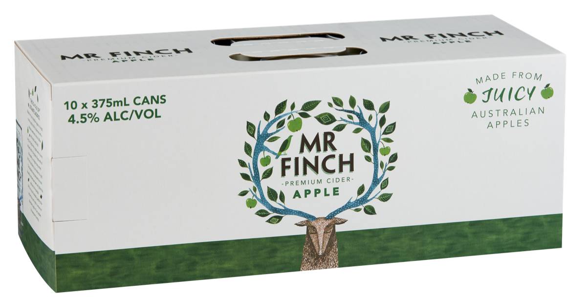 Mr Finch Apple Cider Can 375mL X 10 Pack