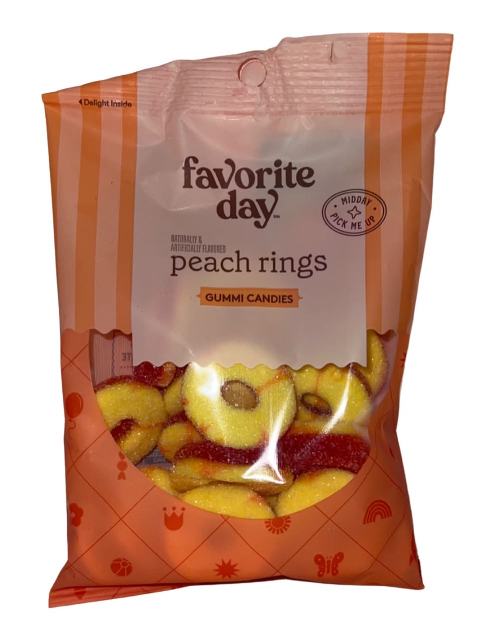 Favorite Day Peach Rings Gummi Candies (7 oz)