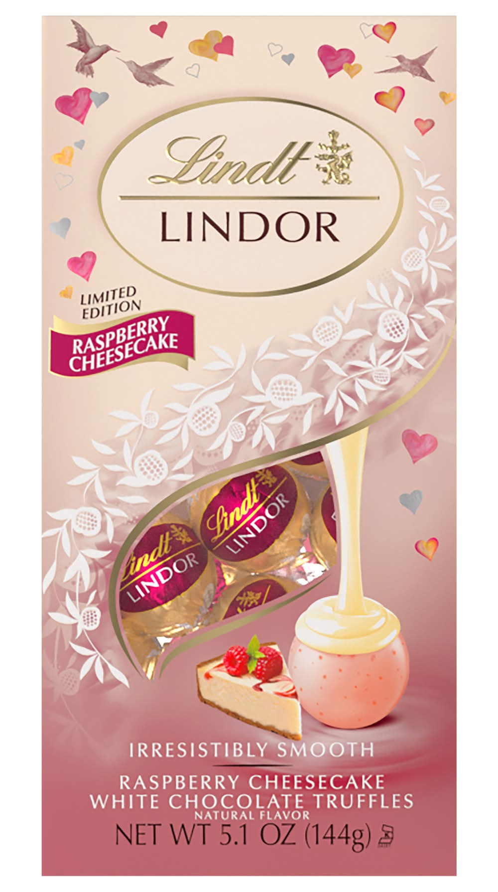 Lindt Valentines Candy Truffles, Raspberry Cheesecake (5.1 oz)