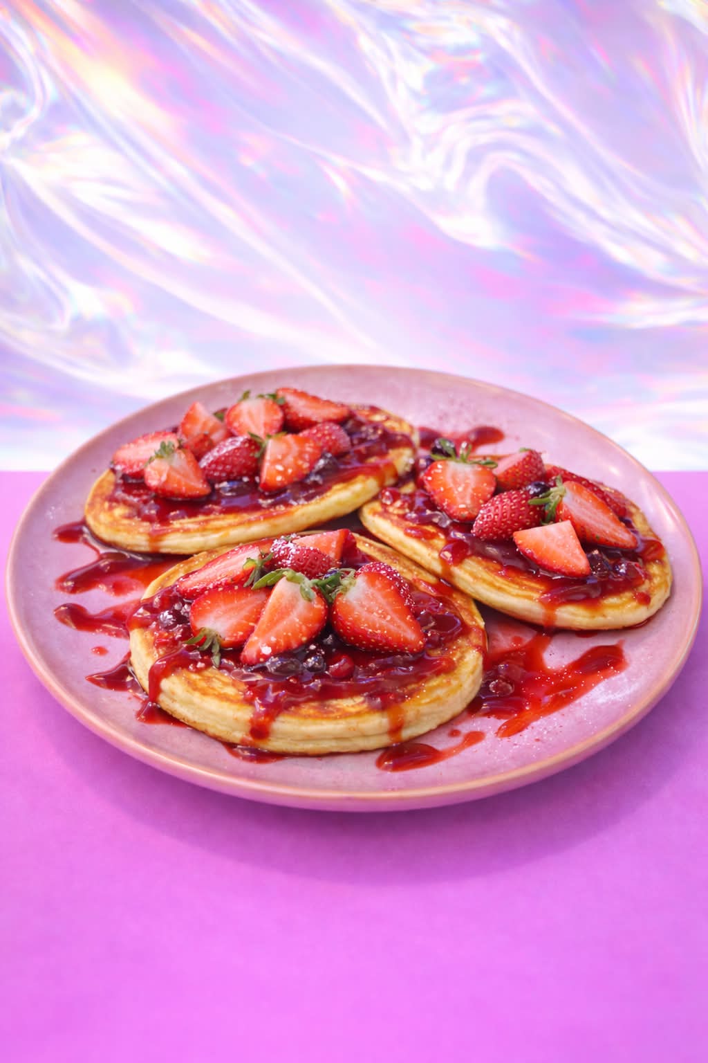 Pancakes fruits rouges