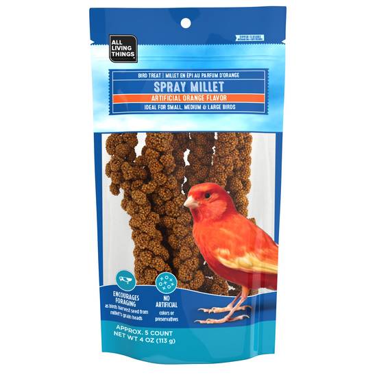All Living Things® Orange Scented Spray Millet (Color: Assorted, Size: 5 Count)