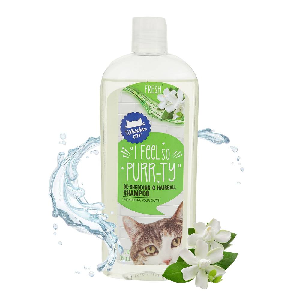 Whisker City® Cat De-Shedding & Hairball Shampoo - Fresh (Size: 12 Fl Oz)