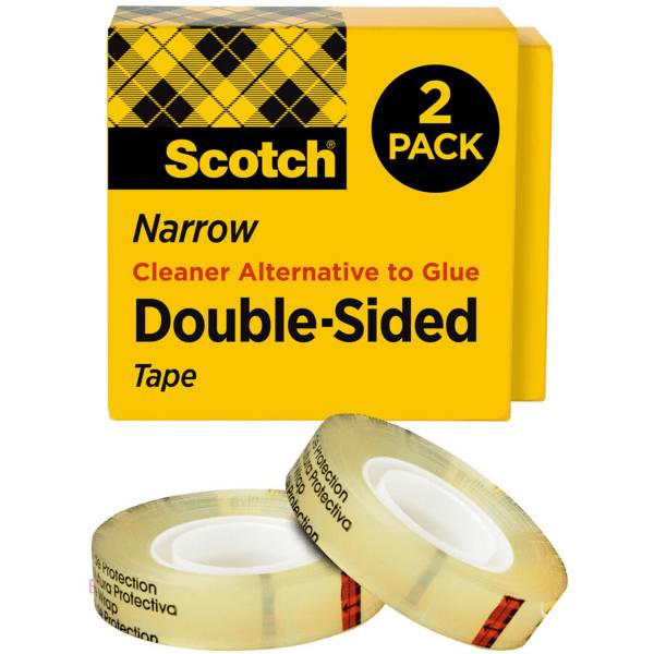 Scotch Narrow Double Sided Tape Rolls (2 ct)