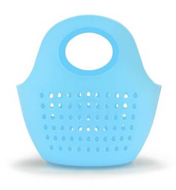 Bullseye's Playground Plastic Decorative Basket, Blue