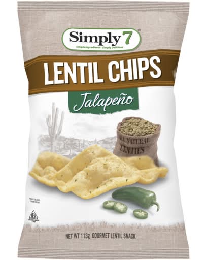 Simply 7 Lentil Chips With Jalapeno (113g)