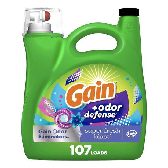 Gain '+Odor Defense Liquid Laundry Detergent (4.55 L)