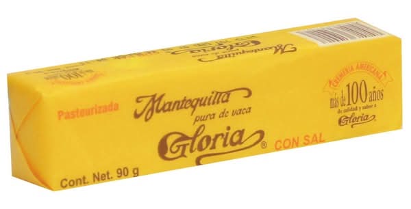 Gloria · Mantequilla pura de vaca con sal pasteurizada (90 g)