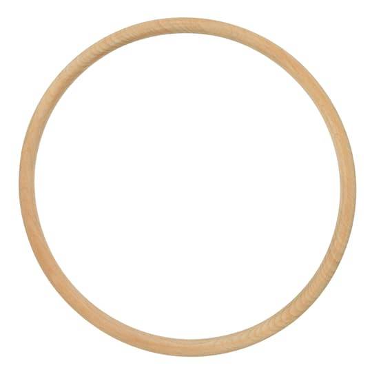 10" Beechwood Macrame Hoop By Loops & Threads