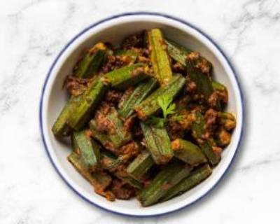 Bhindi Masala Magic + Rice