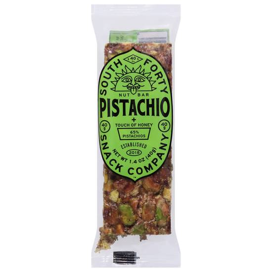 South Forty Snack Pistachio Touch Of Honey Nut Bar