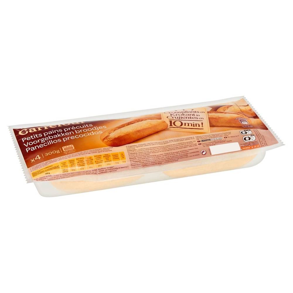 Carrefour Petits Pains Précuits 4 Pièces 300 g