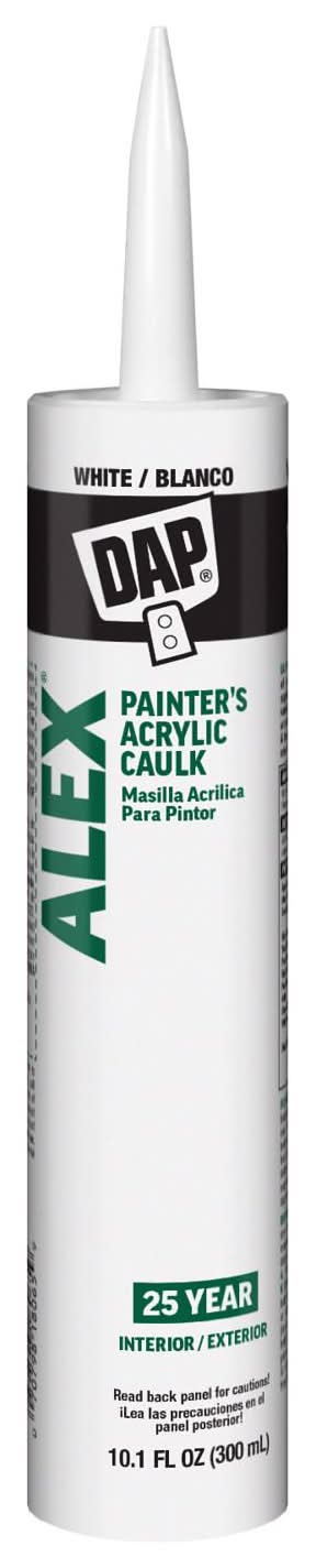 Dap Alex White Acrylic Latex Painter'S Caulk 10.1 Oz