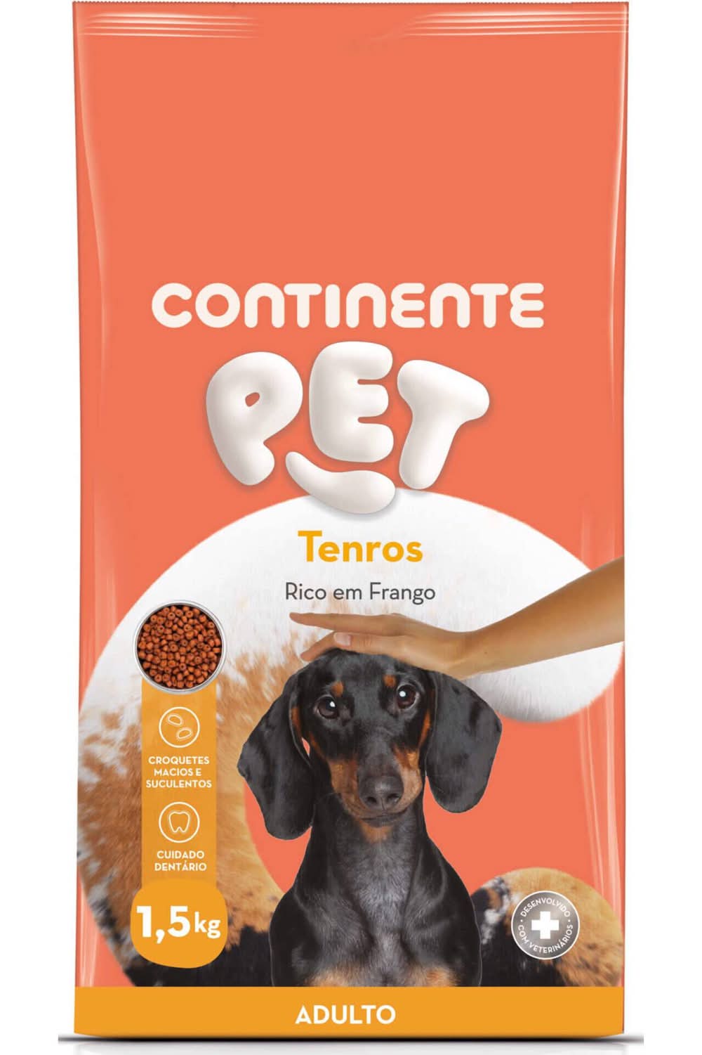 Ração para Cão Adulto Tenros Frango Continente Pet (emb. 1,5 kg)