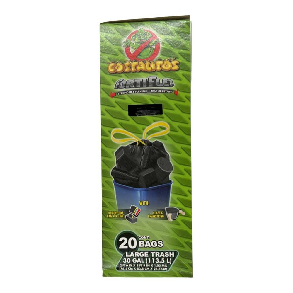 Costalito 30 Gal Fortiflex Large Trash Bags