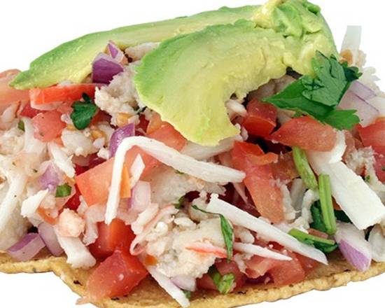 Order Crab Ceviche food online from Baja Cali Fish & Tacos store, Arcadia on bringmethat.com