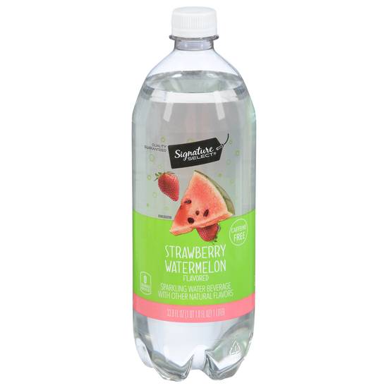 Signature Select Strawberry Watermelon Sparkling Water (33.8 fl oz)