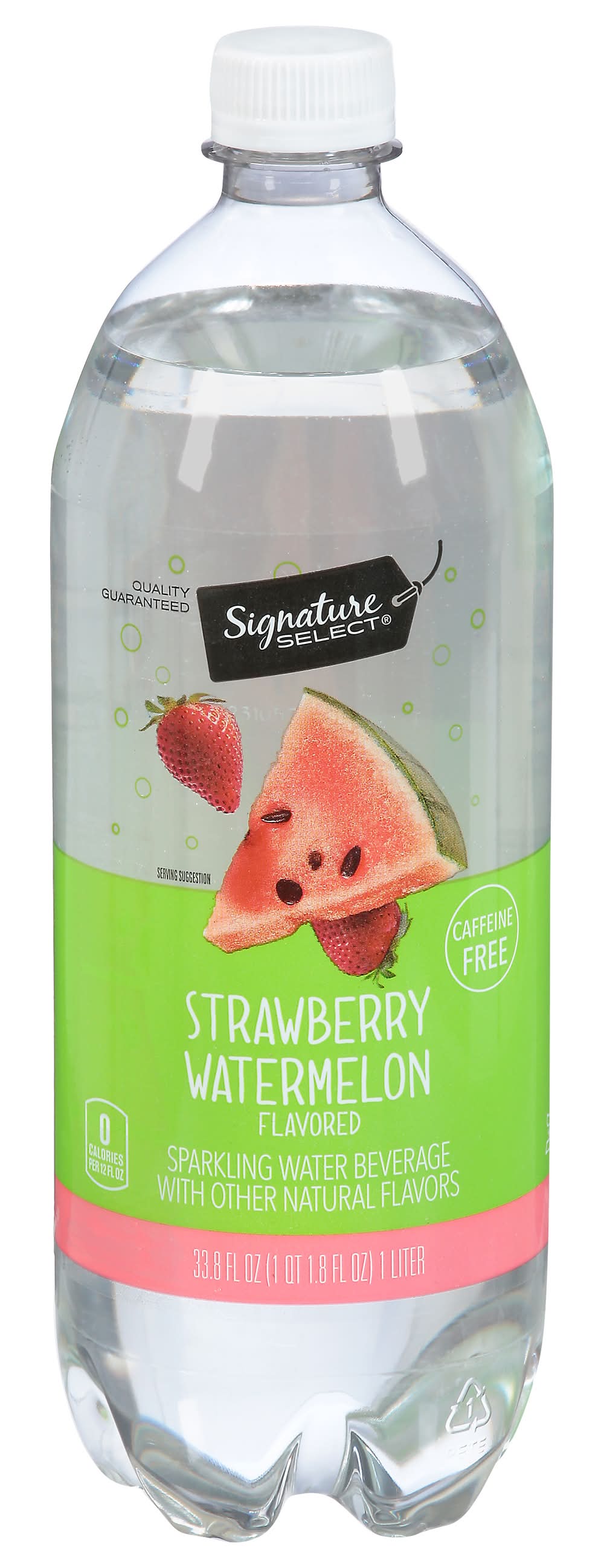Signature Select Sparkling Water Beverage, Strawberry Watermelon (33.8 fl oz)