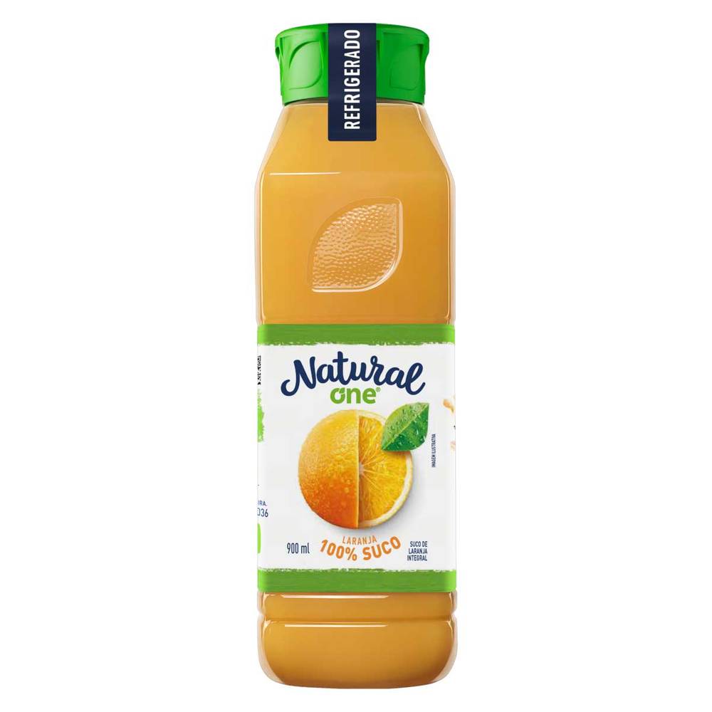 Natural one suco de laranja integral refrigerado (900 ml)