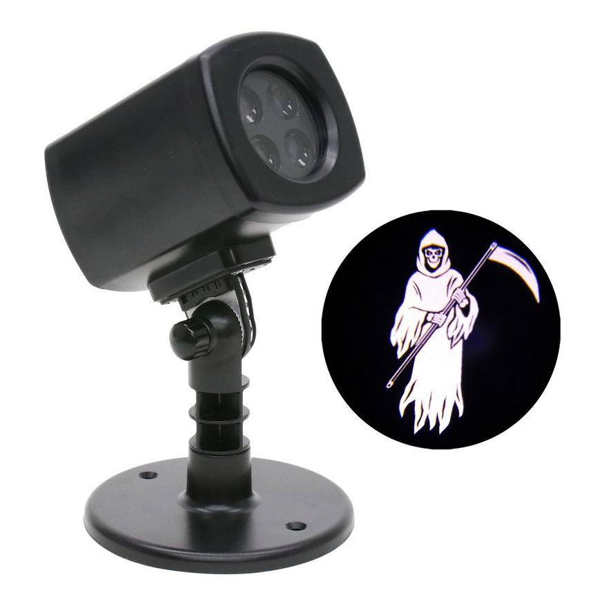 Party City Animated Grim Reaper Motion Projector, Unisex, 4Inx 7In, Multi