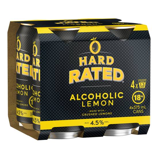Hard Rated Can 375mL X 4 pack
