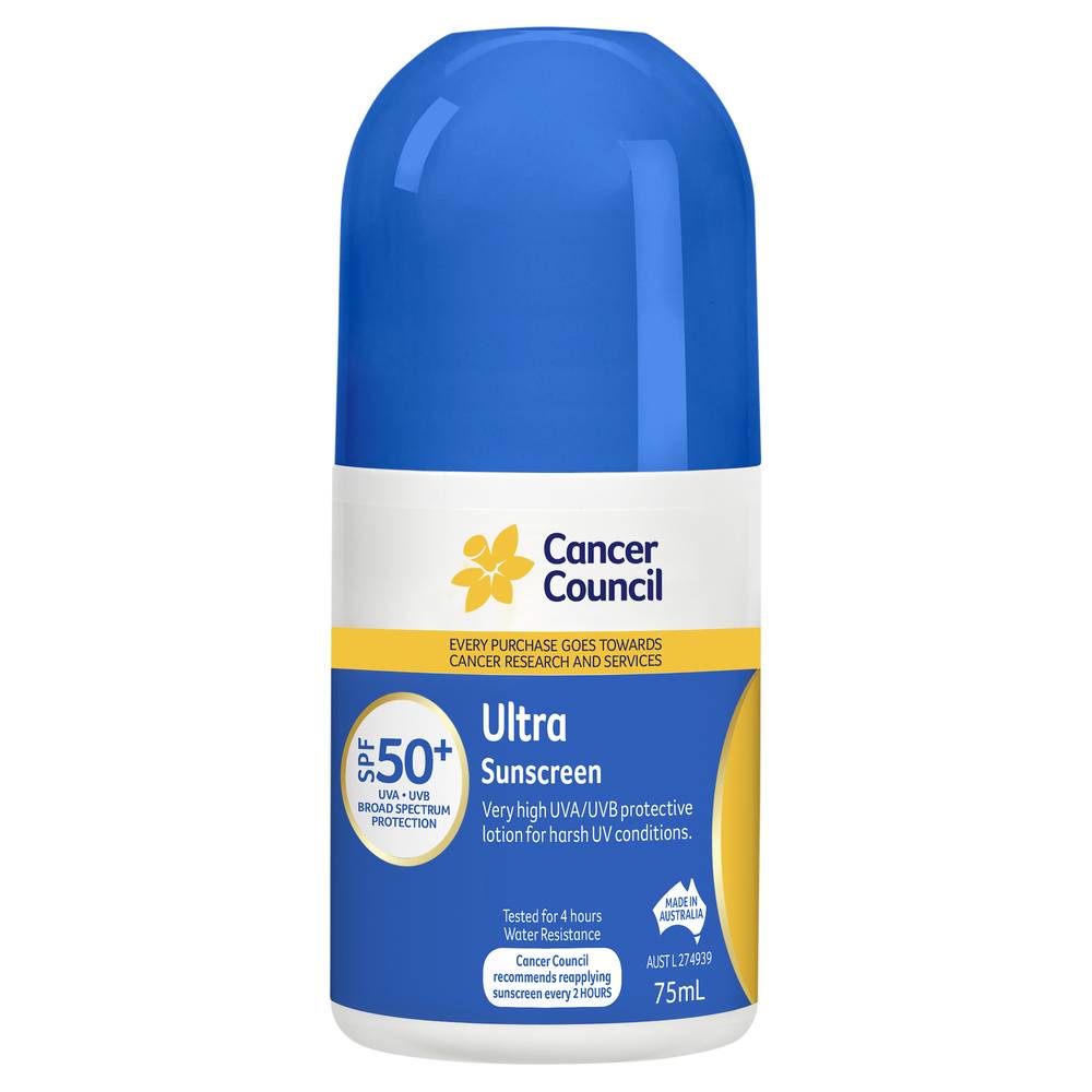 Cancer Council Spf 50+ Ultra Sunscreen Delivery Near Me Order Online Uber Eats