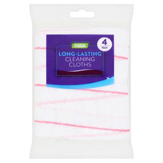 Asda 4 Long-Lasting Cleaning Cloths