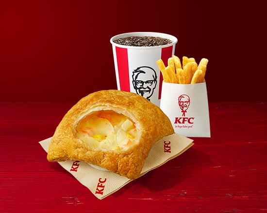 チキンクリームポットパイセット(ドリンク付き) Chiken Cream Pot Pie Combo