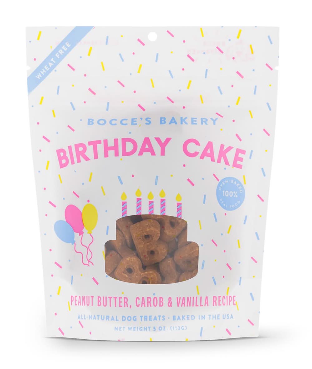 Bocce'S Birthday Cake Biscuit For Dogs 5 Oz 1 Pk