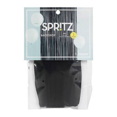 Spritz Iridescent Backdrop, Black