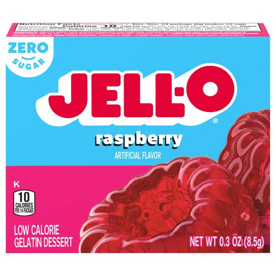 Jell-O Raspberry Flavor Sugar Free Gelatin Mix