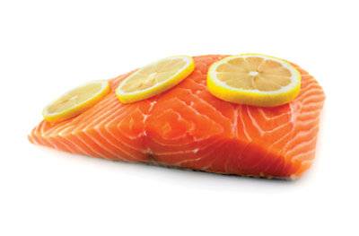 Seafood Service Counter Fish Salmon Frsh Atl Salmon Prtn 5 Oz Ea Color Added