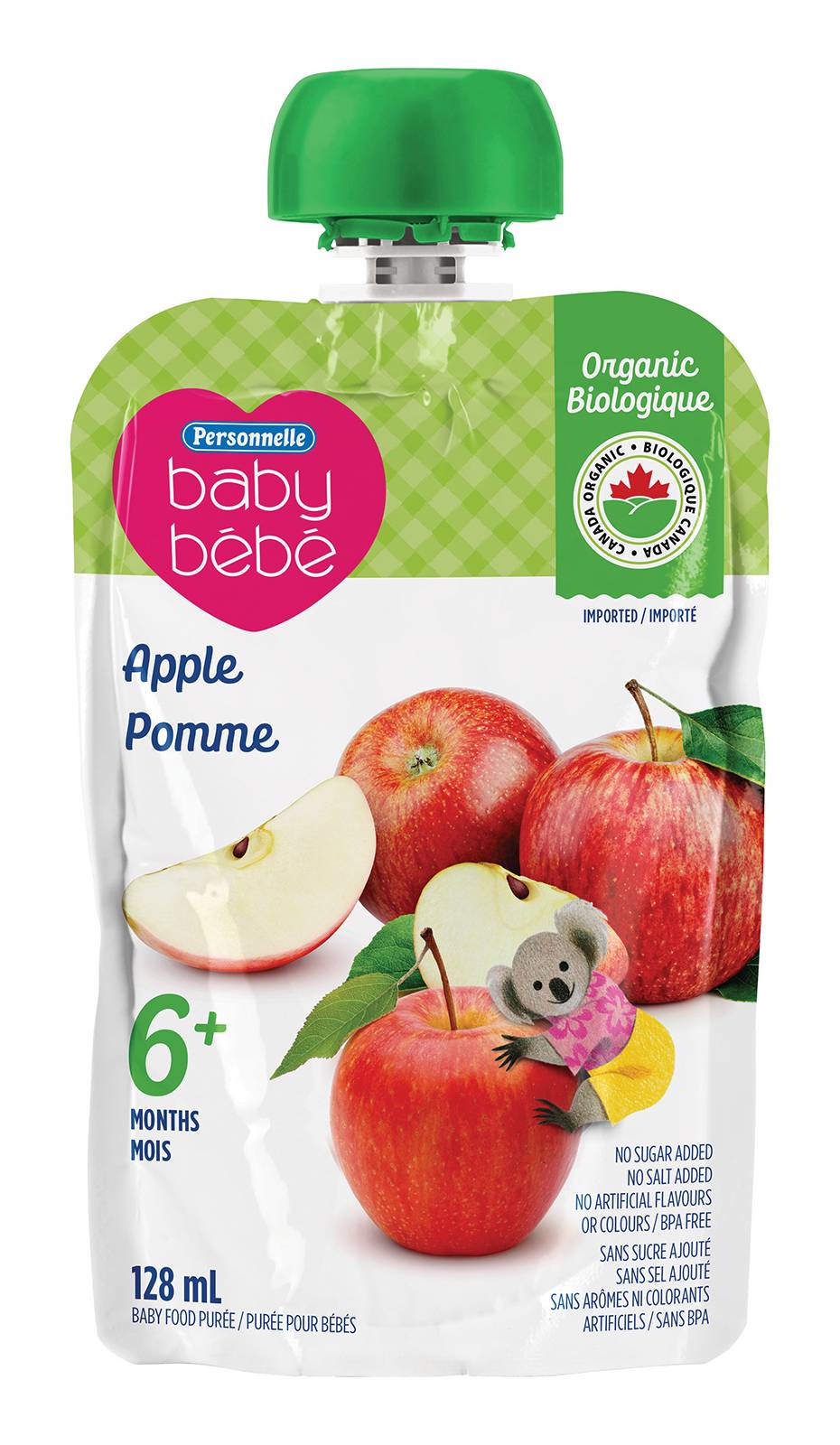 Personnelle Purée de pomme biologique (128 mL) - Organic Apple Puree (128 mL)