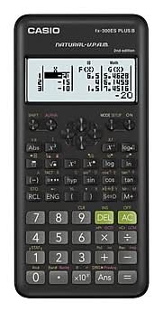 Casio fx-300ES PLUS 2nd Edition 16-Digit Battery Powered Scientific Calculator, Black (FX-300ESPLSB)