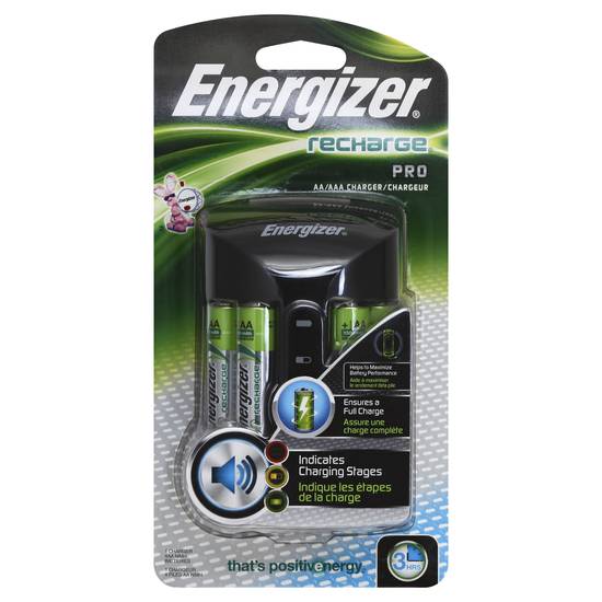 Proveel online - Cargador Aa, Aaa Energizer Pro Incluye 2 Pilas Aa