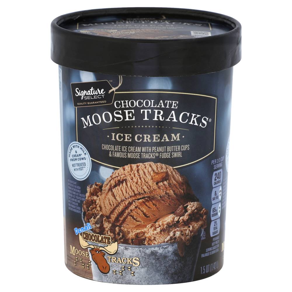 Signature Select Chocolate Moose Tracks Ice Cream (3.13 lbs)