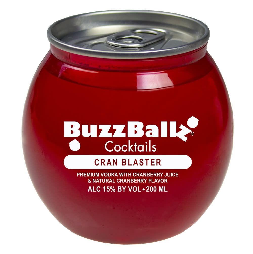 BuzzBallz Cocktails Vodka, Cran Blaster (200 ml)