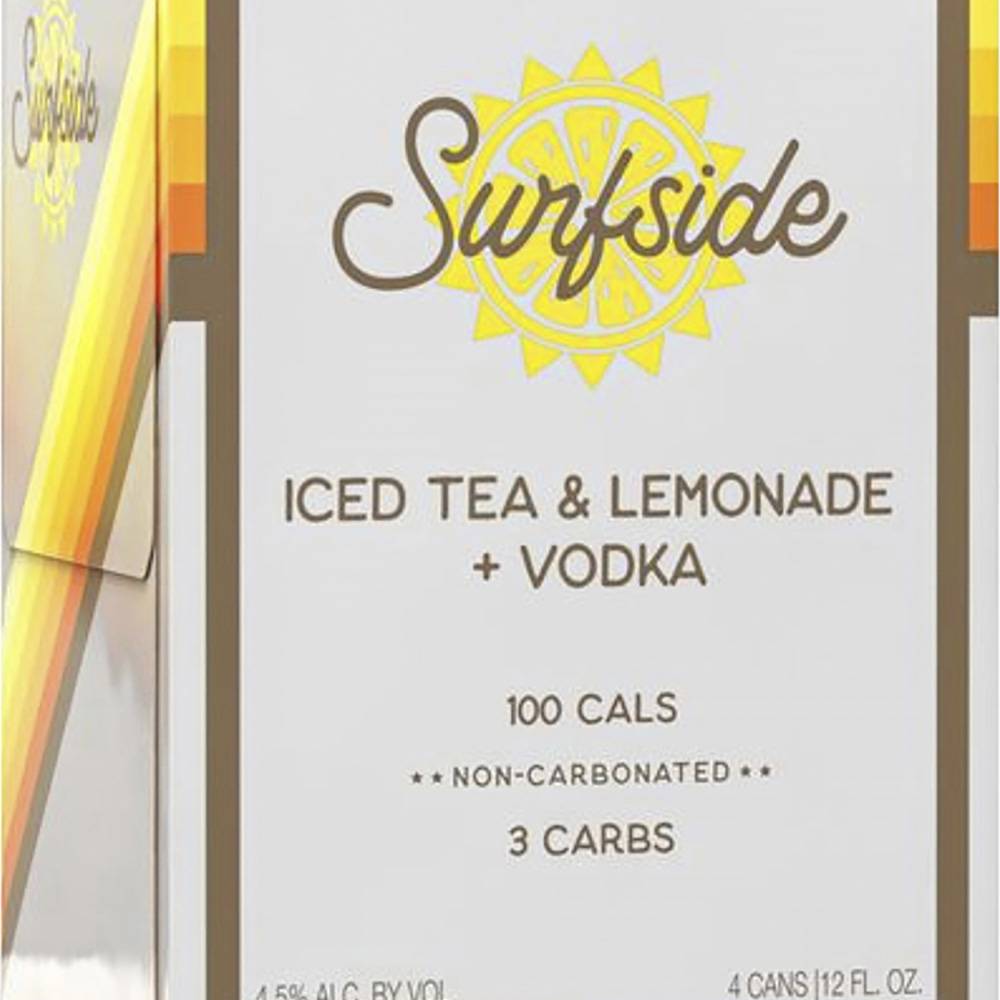 Surfside Iced Tea & Lemonade Vodka (4x 12oz cans)